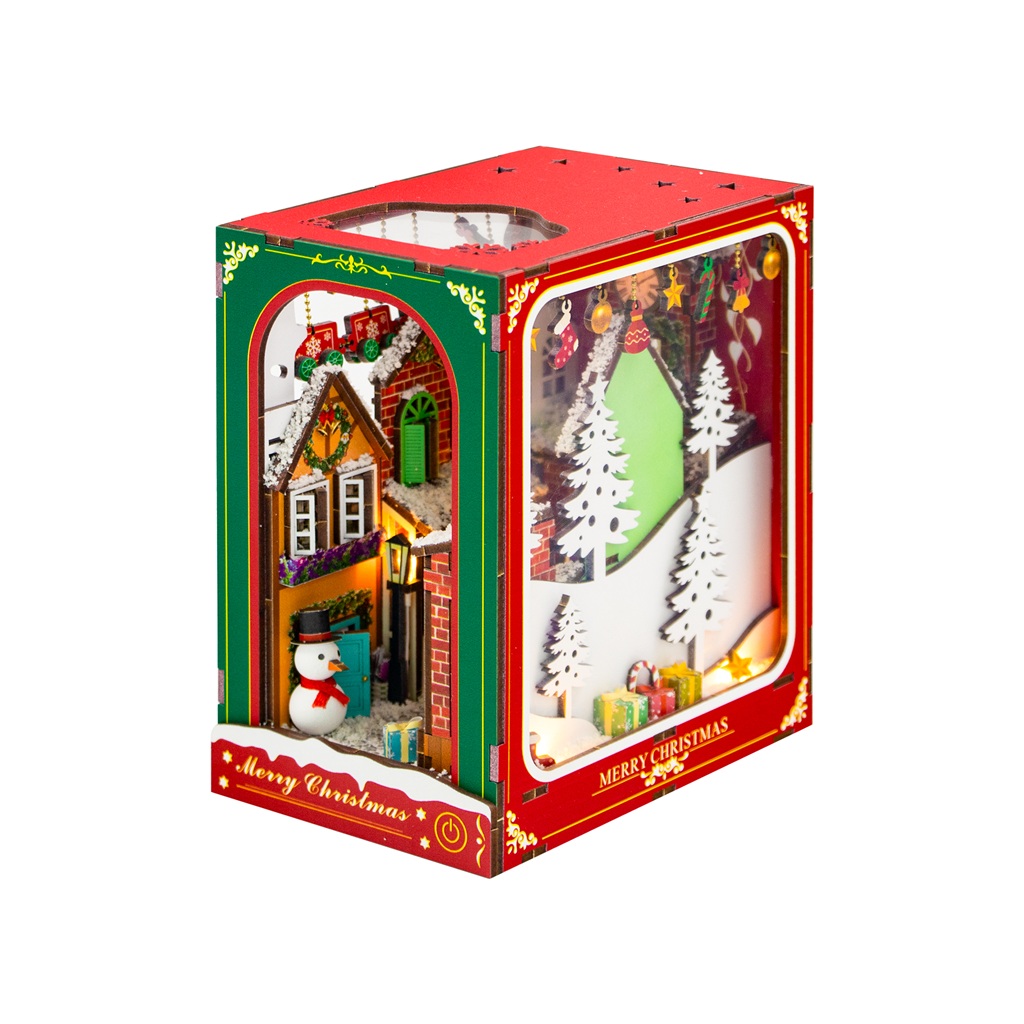 2Kids Toys 3D skládačka Zarážka na knihy Bílé Vánoce