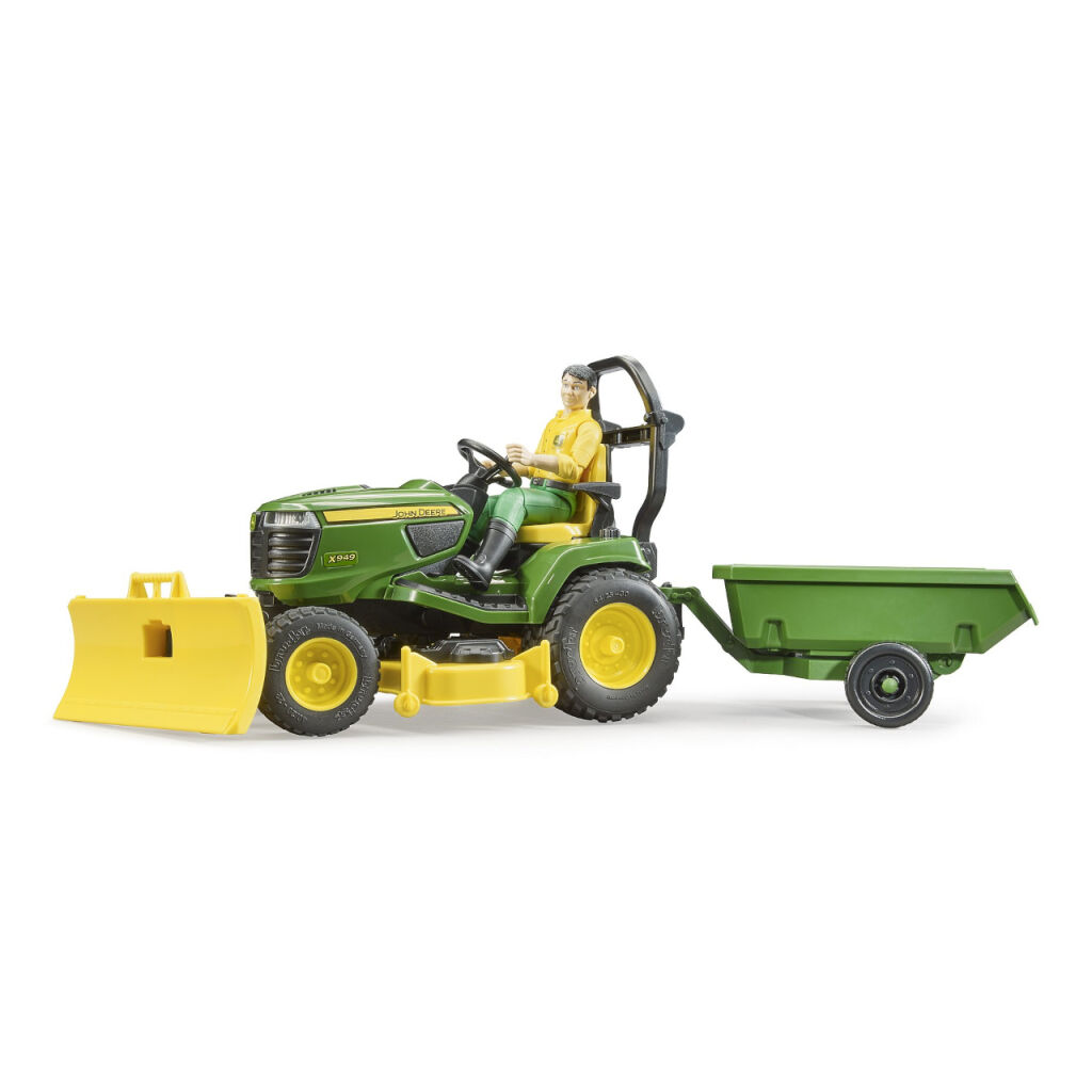 Bruder Zahradní traktor John Deere X949 se zahradníkem - poškozený obal
