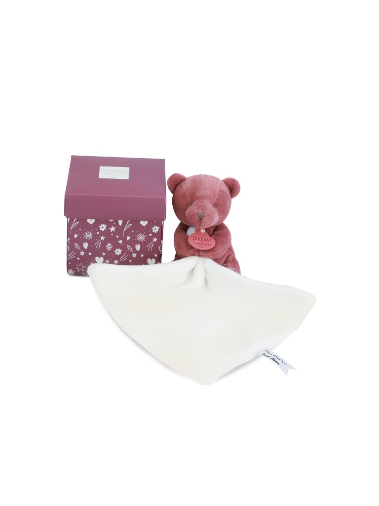 Doudou Můj malý medvídek 10 cm vínový