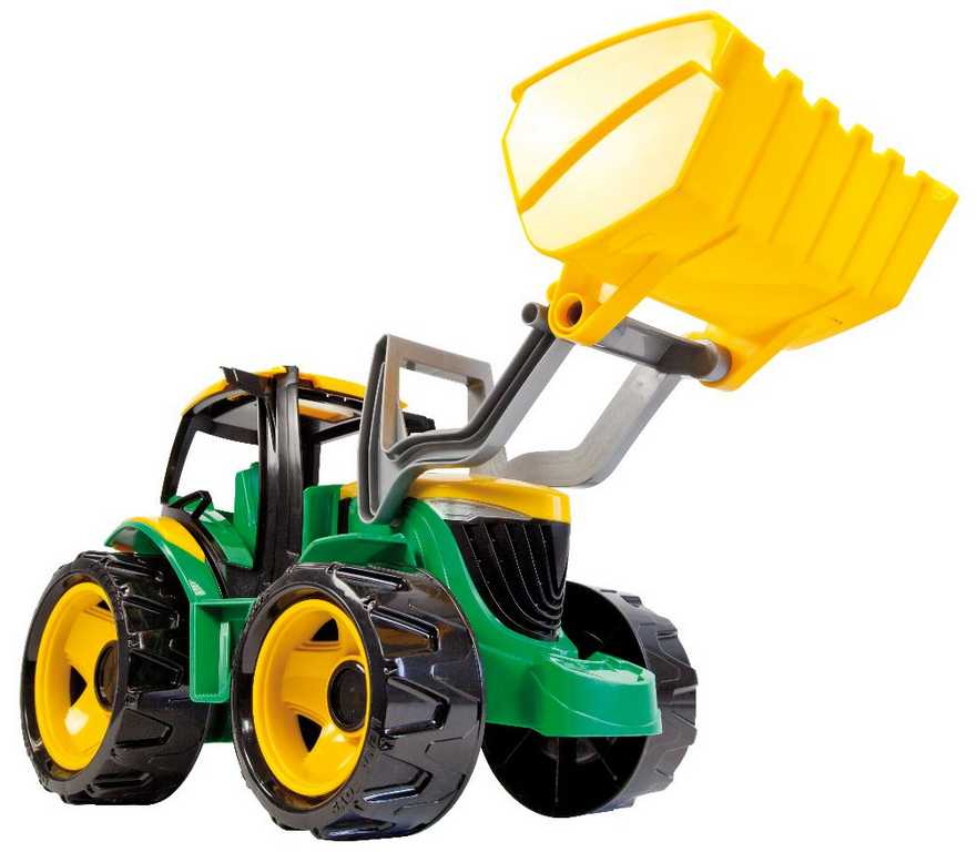 Lena Traktor se lžící zeleno žlutý