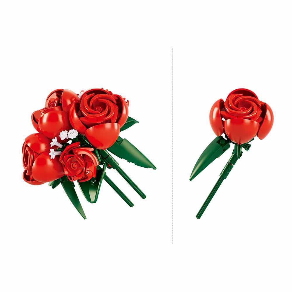 Sluban Flowers M38-P8061 Kytice červených růží ve váze
