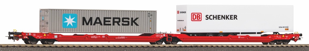 Piko Kontejnerový vagón T3000e s 1 návěsem PNO a 1 40' kontejnerem Maersk - 24619