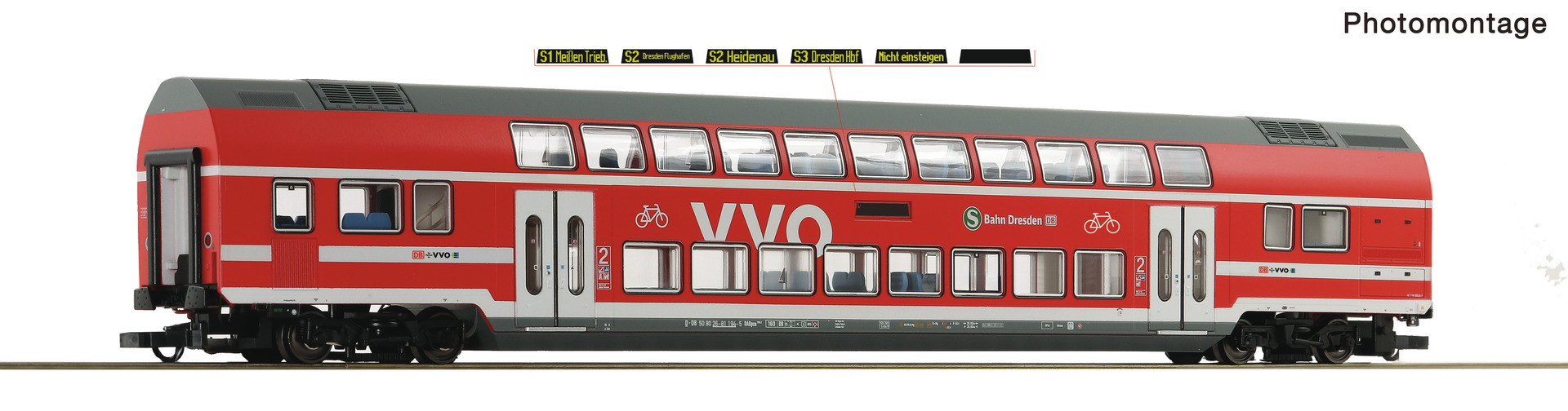Roco Dvoupatrový vůz 2. třída, DB AG - 6200207