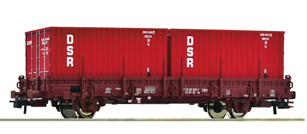 Roco Klanicový vůz s kontejnery DSR, DR - 6600138