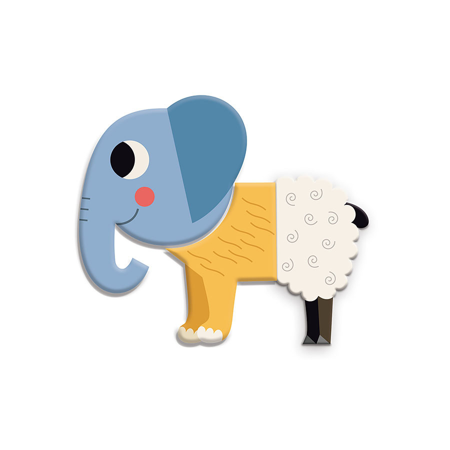 Vilac Dřevěné magnetky Legrační zvířátka